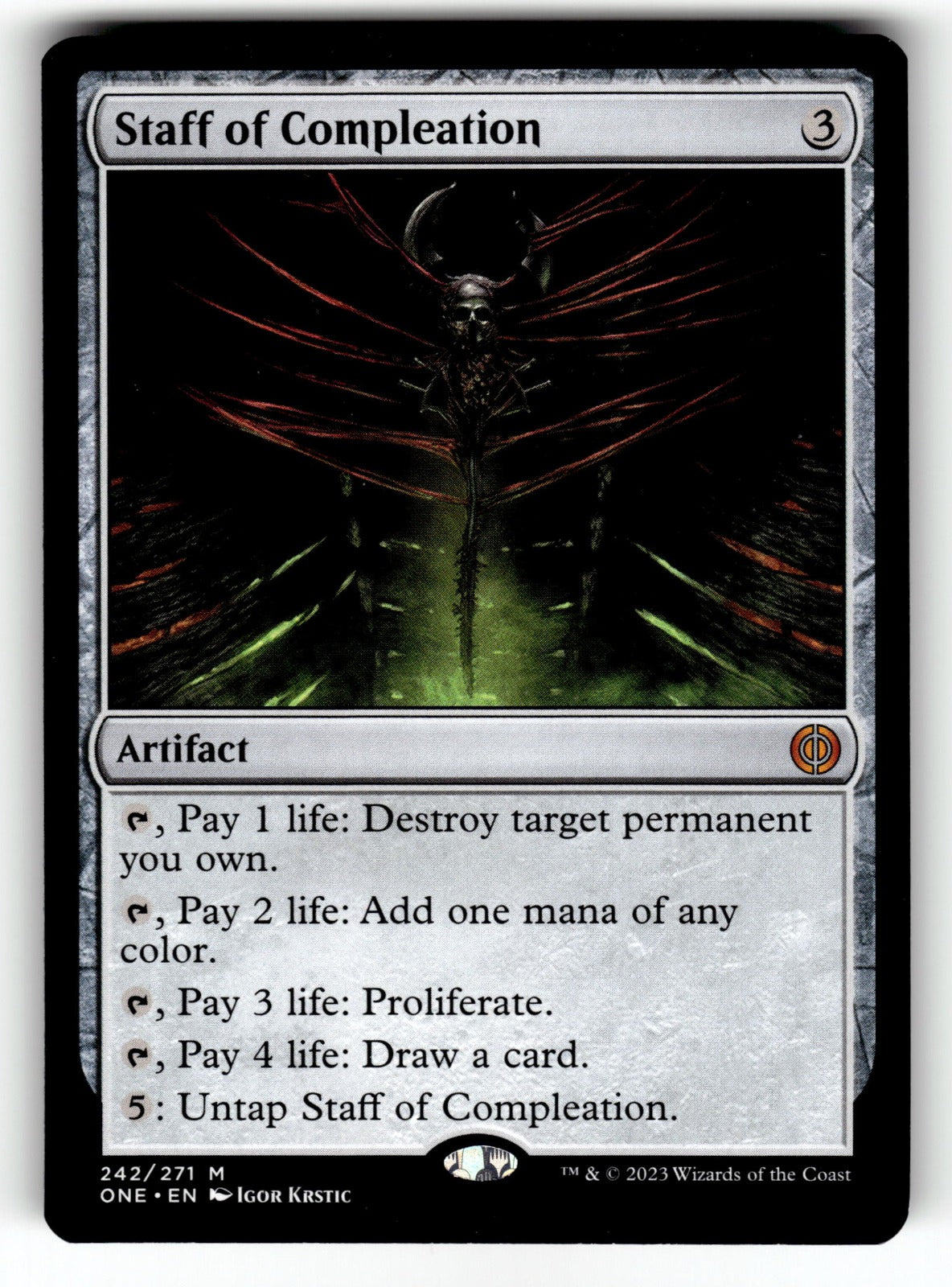Staff of Compleation – 242 ONE: Phyrexia: All Will Be One M LP