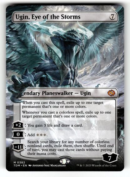 Ugin, Eye of the Storms (Borderless) – 382 TDM: Tarkir: Dragonstorm M NM