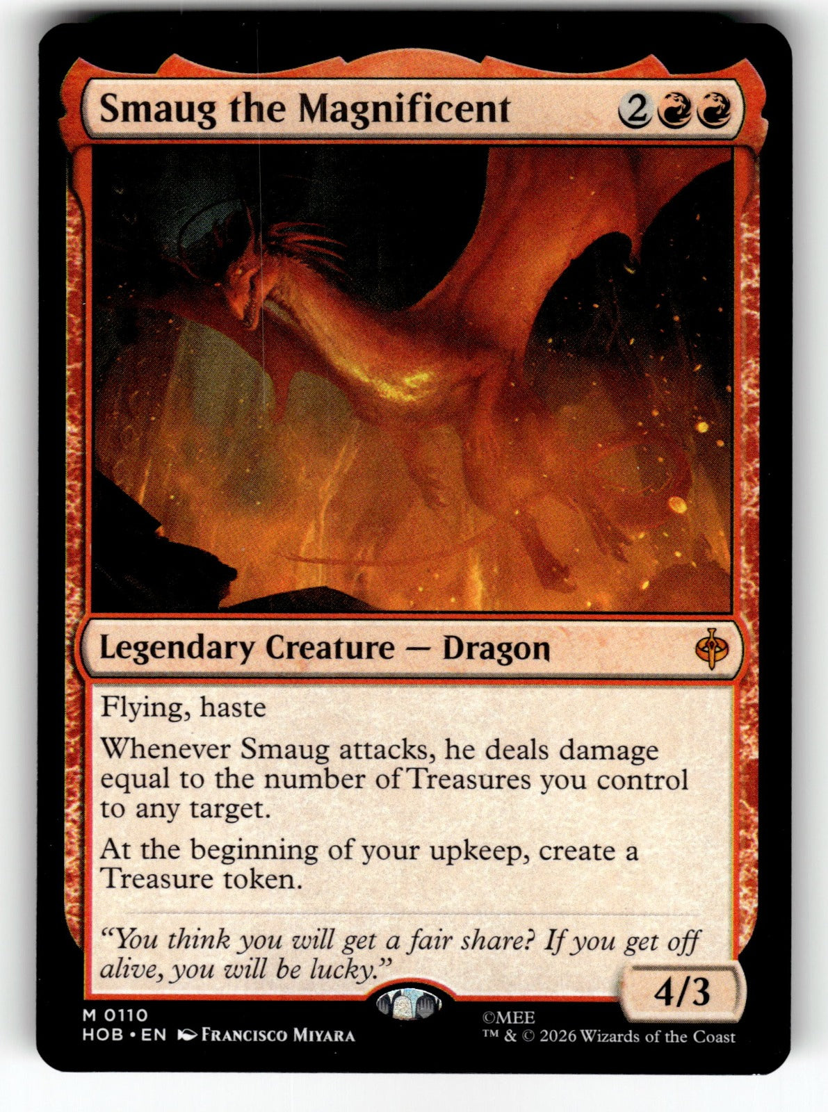 Smaug the Magnificent – 110 HOB: The Hobbit M LP