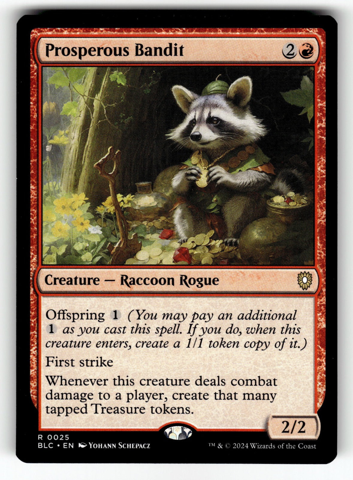 Prosperous Bandit – 25 BLC: Commander: Bloomburrow R NM