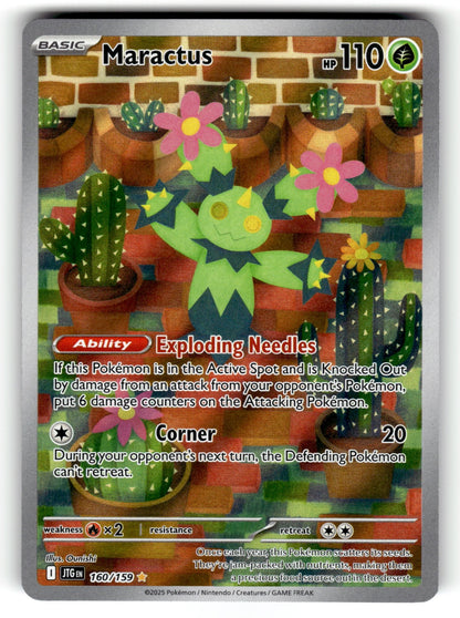 Maractus – 160/159 JTG: SV09: Journey Together Illustration Rare Holo NM