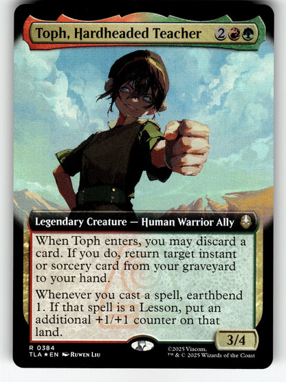 Toph, Hardheaded Teacher (Extended Art) – 384 TLA: Avatar: The Last Airbender R FoilNM
