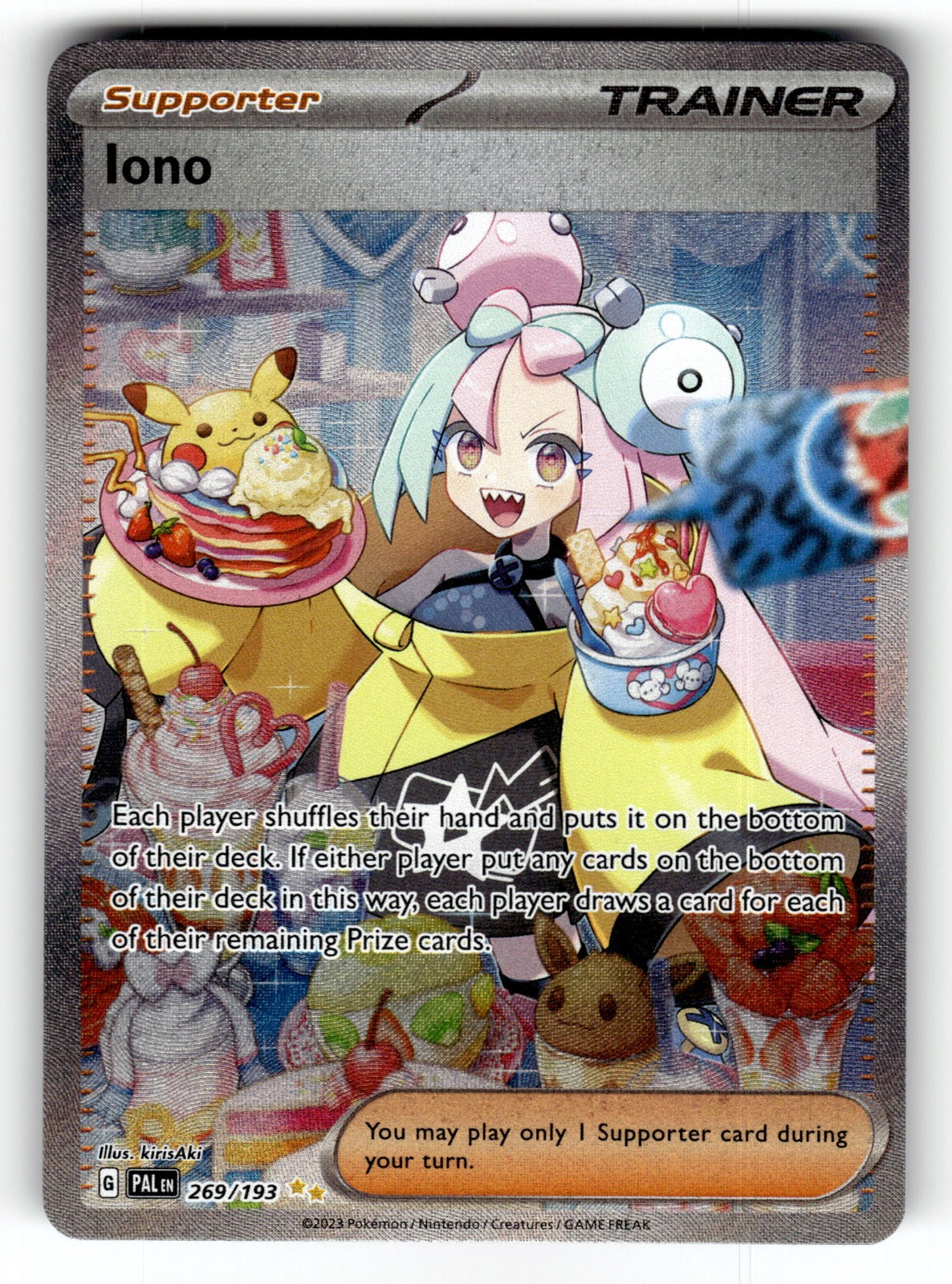 Iono – 269/193 PAL: SV02: Paldea Evolved Special Illustration Rare Holo NM