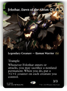 Felothar, Dawn of the Abzan (Borderless) – 358 TDM: Tarkir: Dragonstorm R NM