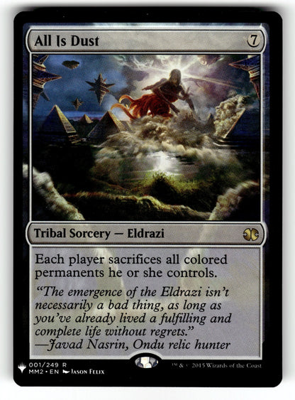All Is Dust – 1 LIST: The List Reprints R NM