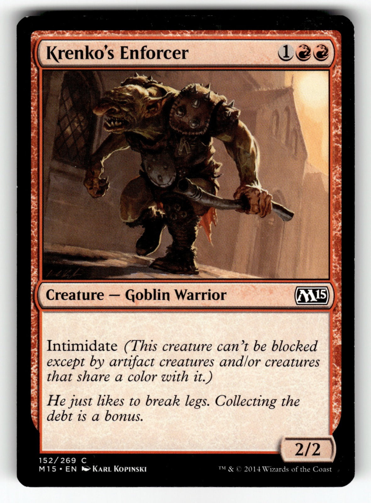 Krenko's Enforcer – 152 M15: Magic 2015 (M15) C LP