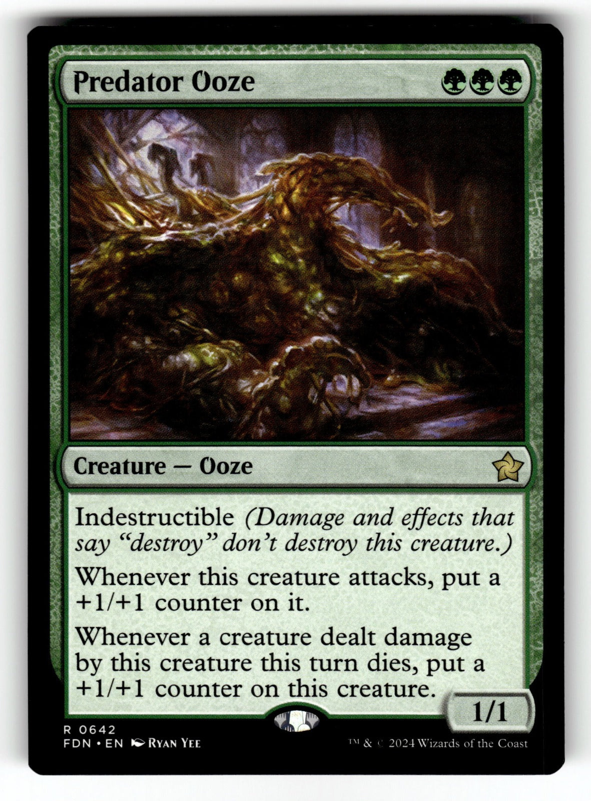 Predator Ooze – 642 FDN: Foundations R NM