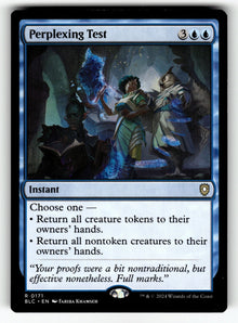 Perplexing Test – 171 BLC: Commander: Bloomburrow R NM