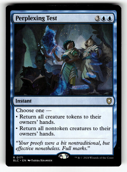 Perplexing Test – 171 BLC: Commander: Bloomburrow R NM