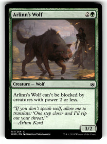 Arlinn's Wolf – 151 WAR: War of the Spark C NM