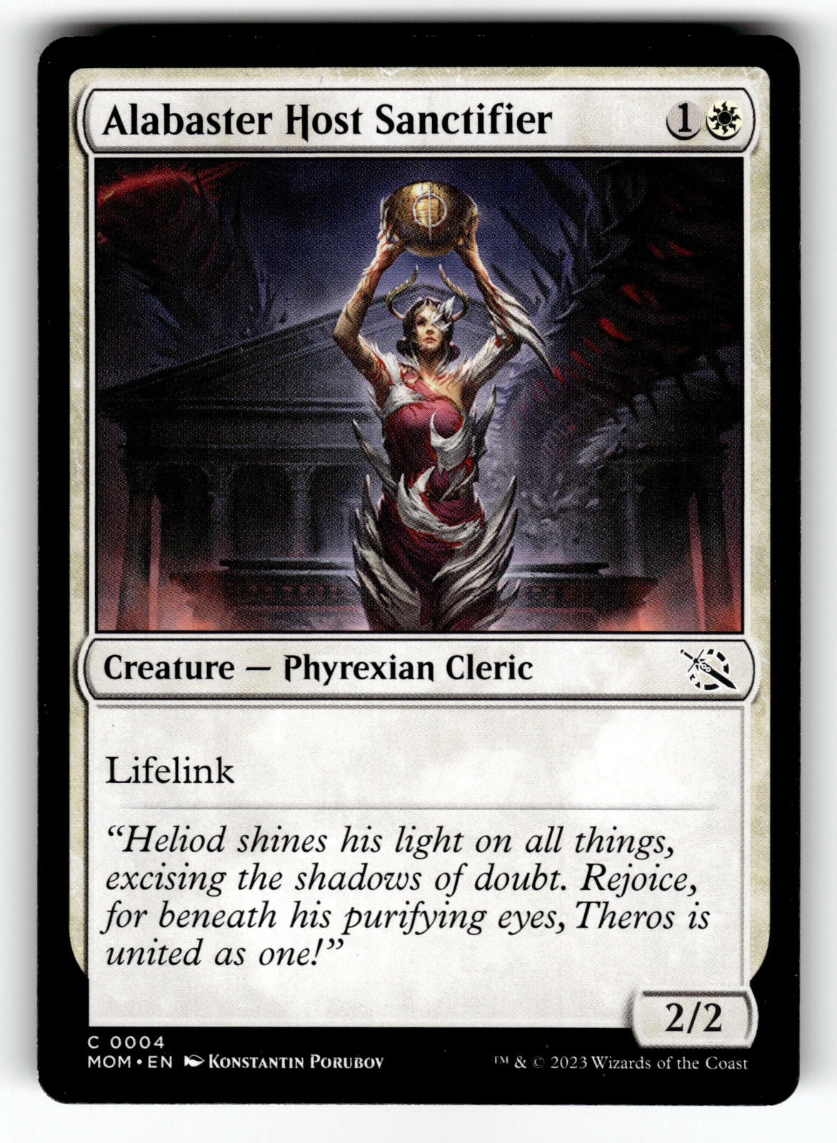 Alabaster Host Sanctifier – 4 MOM: March of the Machine C NM