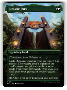 Welcome to... – 7 REX: Universes Beyond: Jurassic World Collection R NM (Back)