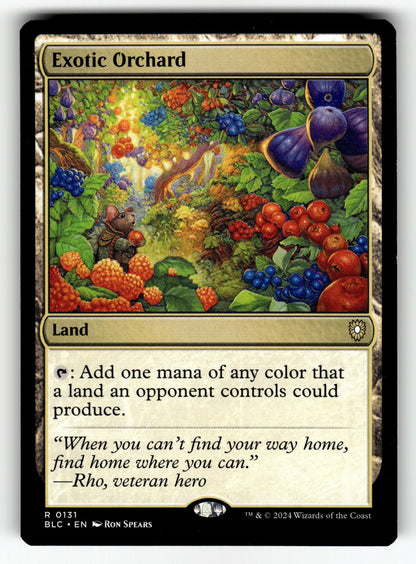 Exotic Orchard – 131 BLC: Commander: Bloomburrow R NM
