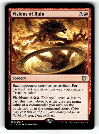 Visions of Ruin – 36 MIC: Commander: Innistrad: Midnight Hunt R NM