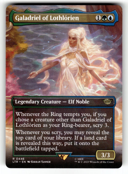 Galadriel of Lothlorien (Borderless) – 446 LTR: Universes Beyond: The Lord of the Rings: Tales of Middle-earth R NM