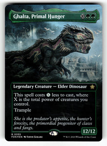 Ghalta, Primal Hunger (Borderless) – 335 FDN: Foundations R Foil NM