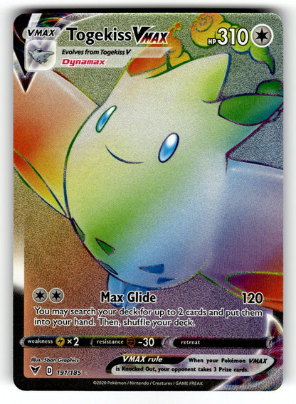 Togekiss VMAX (Secret) – 191/185 SWSH04: SWSH04: Vivid Voltage Secret Rare HoloNM