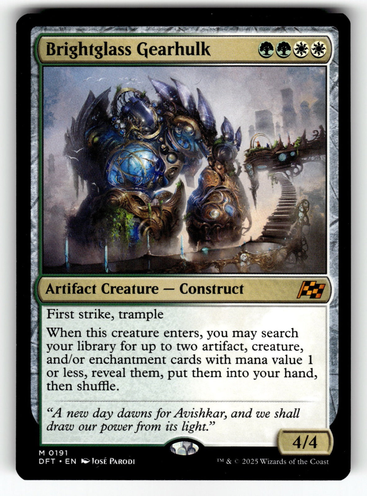 Brightglass Gearhulk – 191 DFT: Aetherdrift M NM
