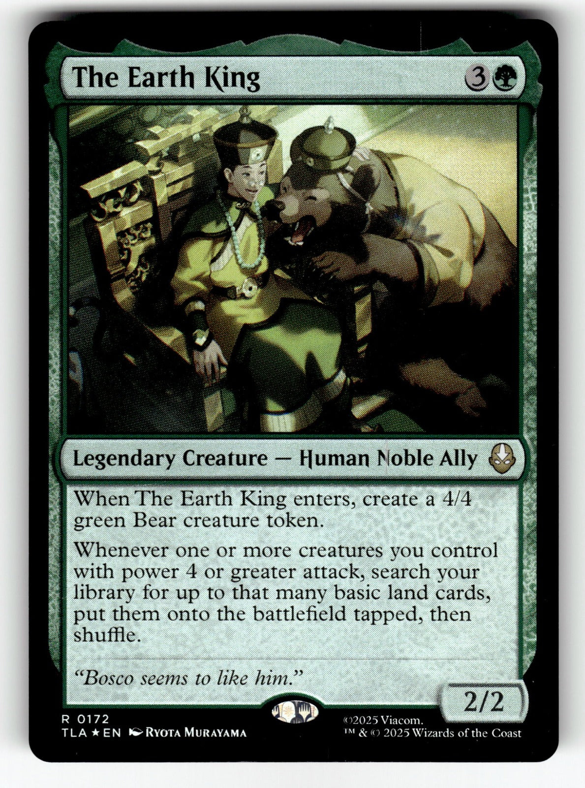 The Earth King – 172 TLA: Avatar: The Last Airbender R Foil NM
