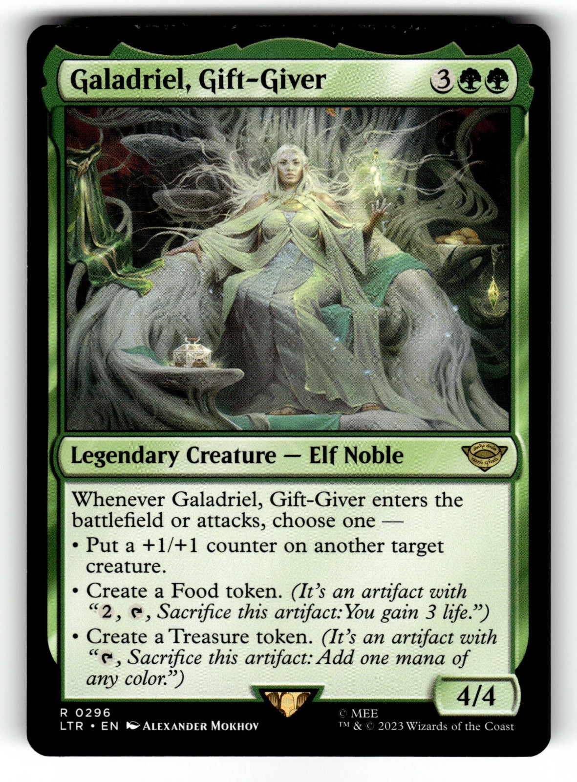 Galadriel, Gift-Giver – 296 LTR: Universes Beyond: The Lord of the Rings: Tales of Middle-earth R LP