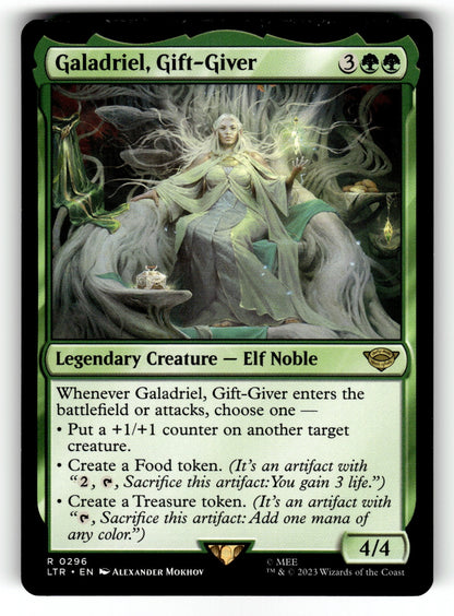 Galadriel, Gift-Giver – 296 LTR: Universes Beyond: The Lord of the Rings: Tales of Middle-earth R LP