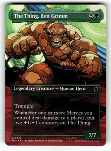 The Thing, Ben Grimm (Borderless) – 322 MSH: Marvel Super Heroes U Foil NM