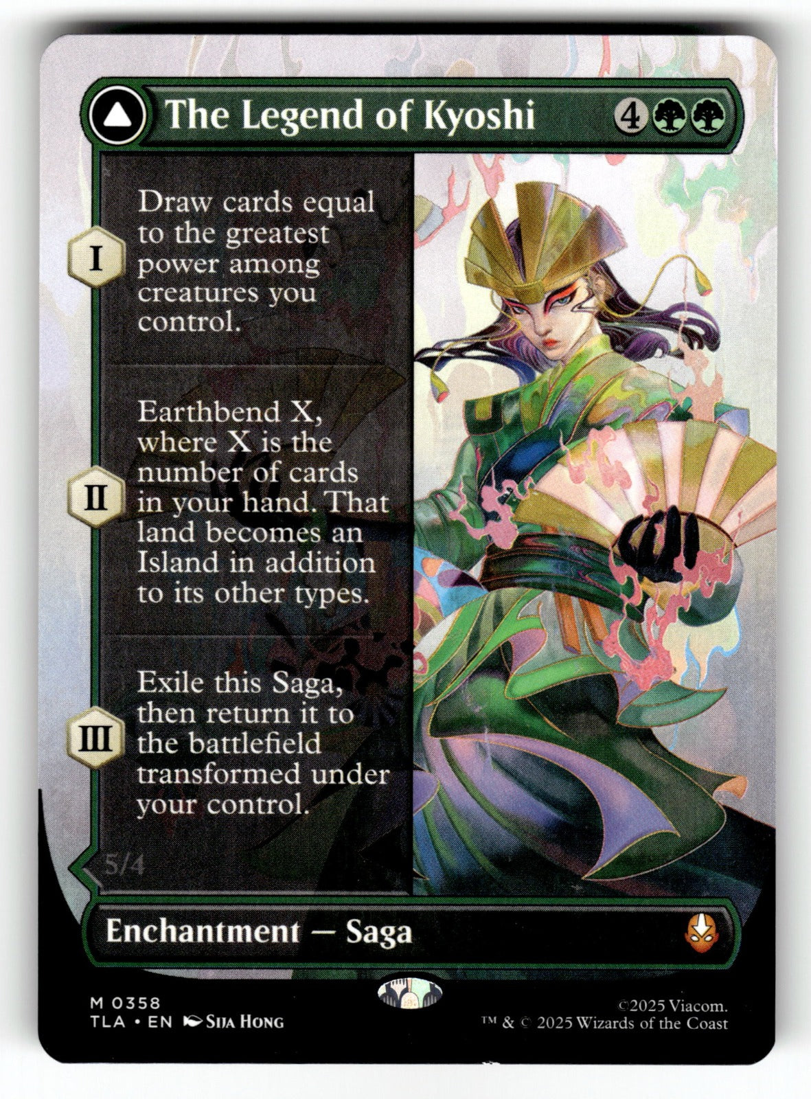 The Legend of Kyoshi (Borderless) – 358 TLA: Avatar: The Last Airbender M NM