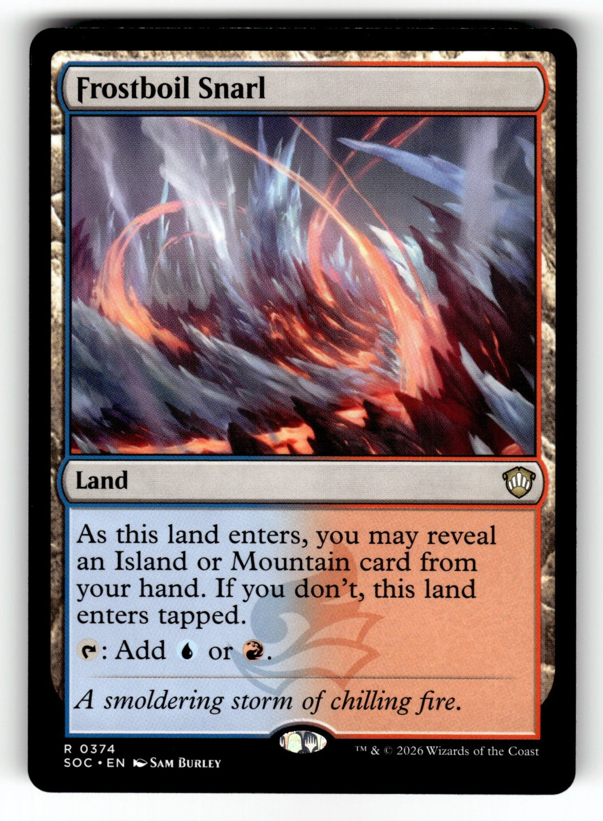 Frostboil Snarl – 374 SOC: Commander: Secrets of Strixhaven R NM
