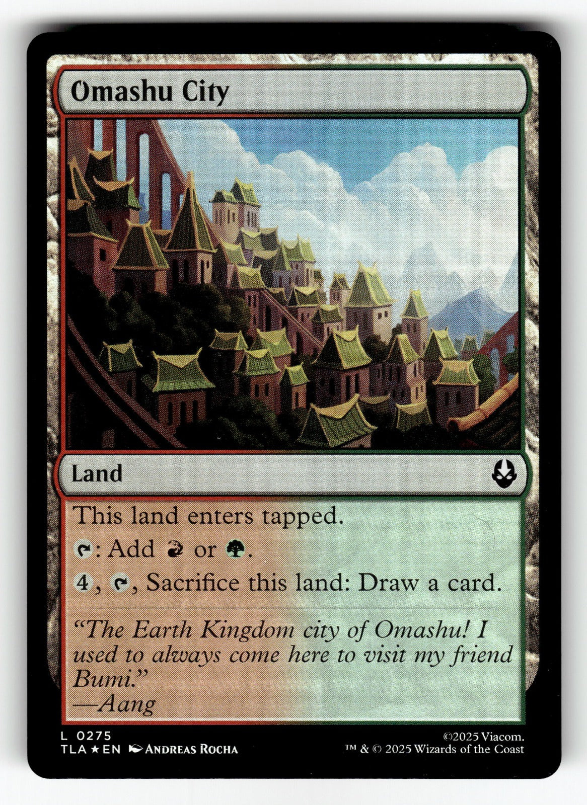Omashu City – 275 TLA: Avatar: The Last Airbender L Foil NM