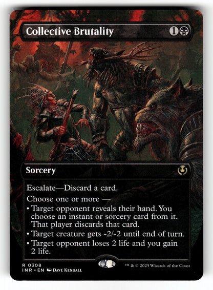 Collective Brutality (Borderless) – 308 INR: Innistrad Remastered R NM