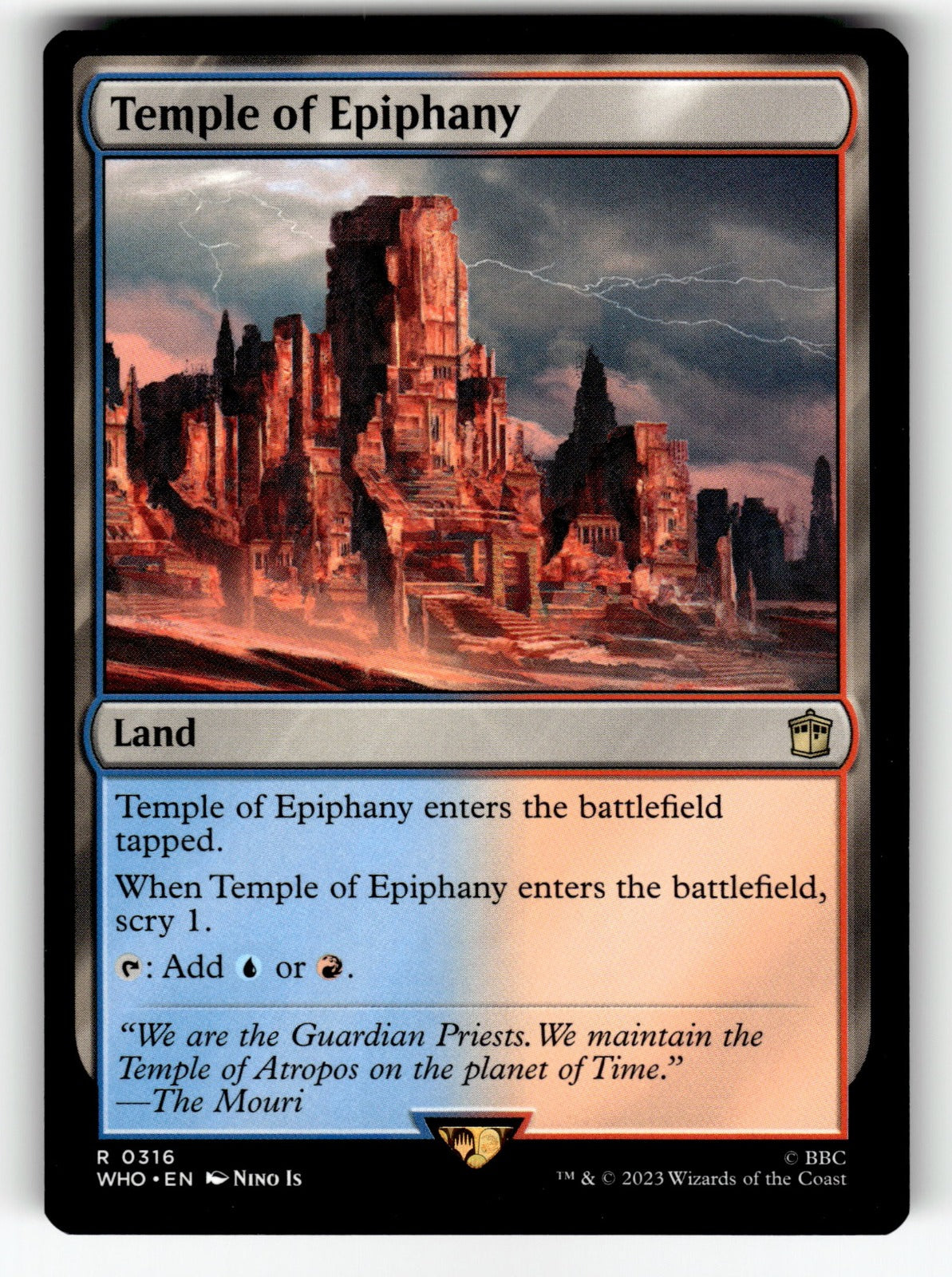 Temple of Epiphany – 316 WHO: Universes Beyond: Doctor Who R NM