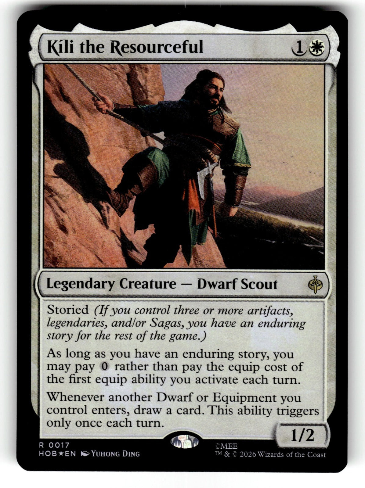 Kili the Resourceful – 17 HOB: The Hobbit R Foil NM