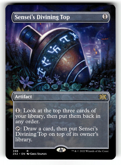 Sensei's Divining Top (Borderless) – 398 2X2: Double Masters 2022 R LP
