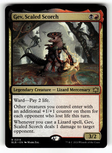 Gev, Scaled Scorch – 214 BLB: Bloomburrow R NM