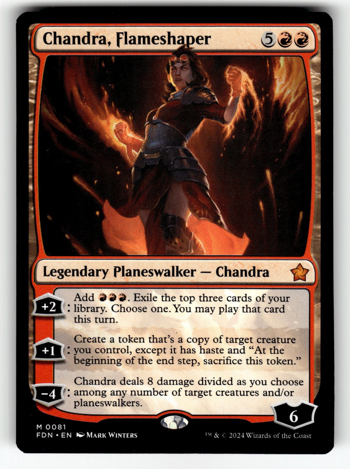 Chandra, Flameshaper – 81 FDN: Foundations M LP