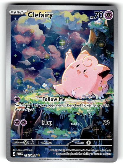 Clefairy – 094/088 POR: ME03: Perfect Order Illustration Rare HoloMP