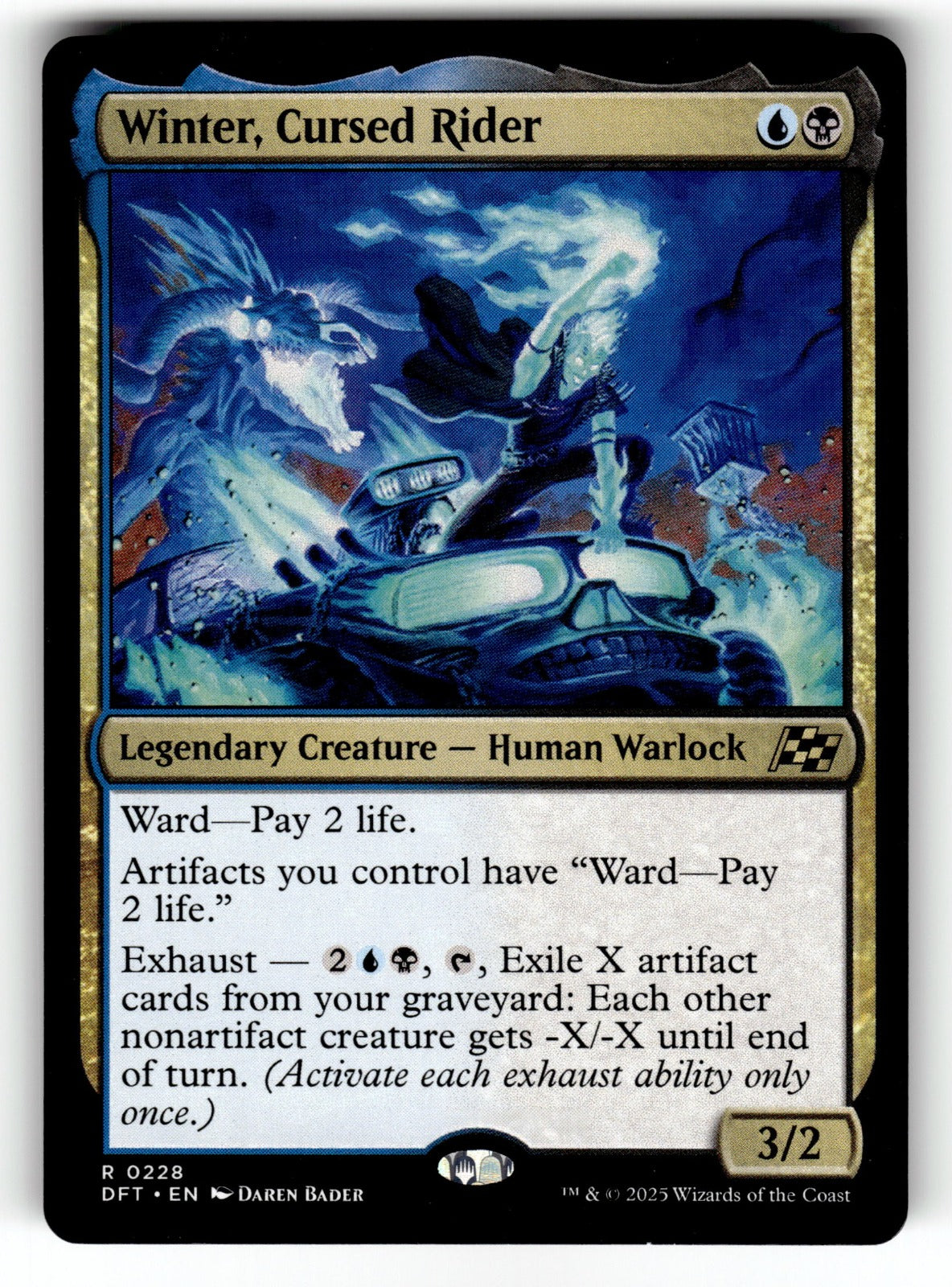 Winter, Cursed Rider – 228 DFT: Aetherdrift R NM