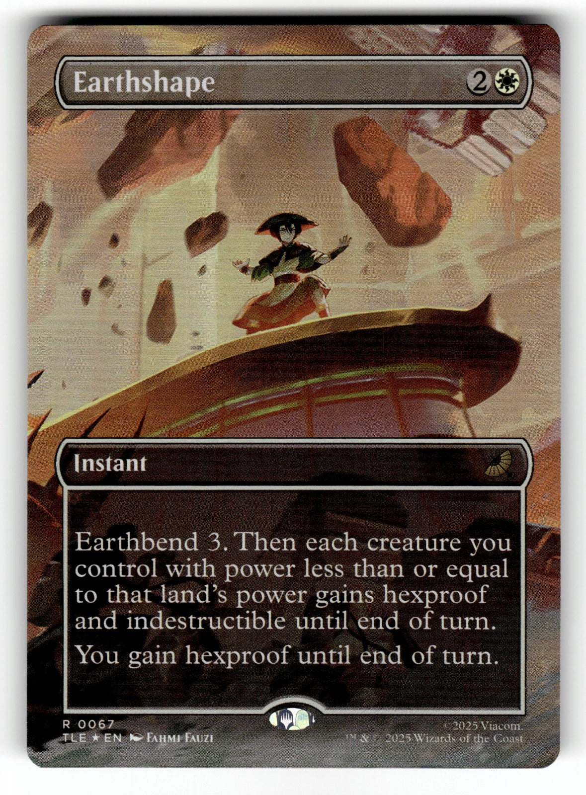 Earthshape  – 67 TLE: Avatar: The Last Airbender: Eternal-Legal R FoilNM