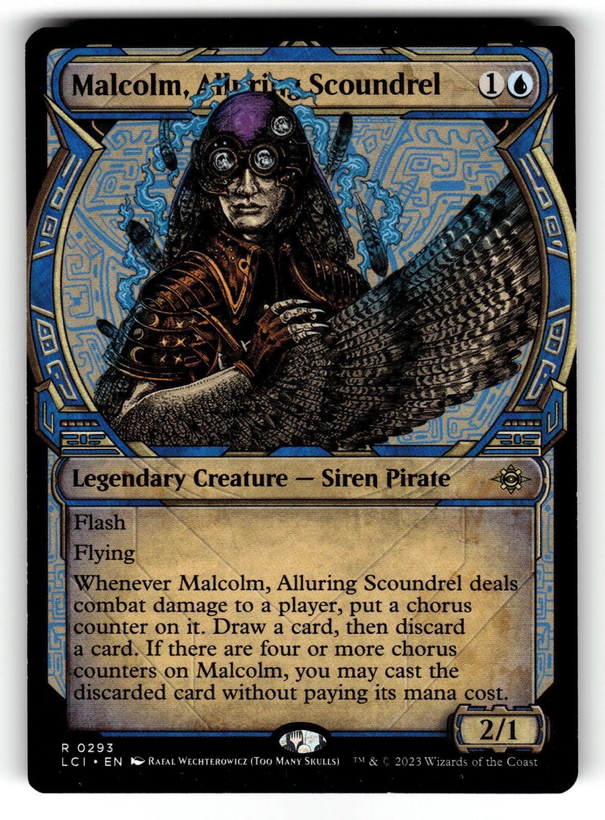Malcolm, Alluring Scoundrel (Showcase) – 293 LCI: The Lost Caverns of Ixalan R NM