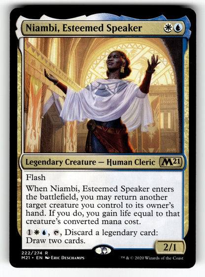Niambi, Esteemed Speaker – 222 M21: Core Set 2021 R LP