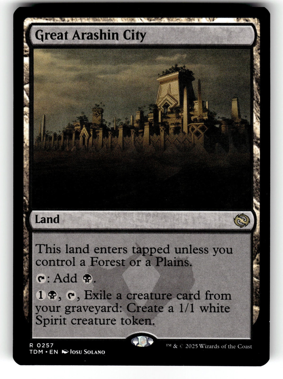 Great Arashin City – 257 TDM: Tarkir: Dragonstorm R NM