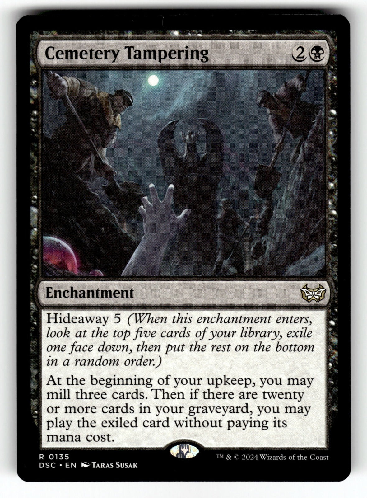 Cemetery Tampering – 135 DSC: Commander: Duskmourn: House of Horror R NM