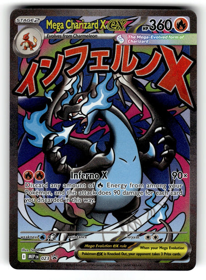 Mega Charizard X ex – 023 MEP: ME: Mega Evolution Promo Promo HoloNM