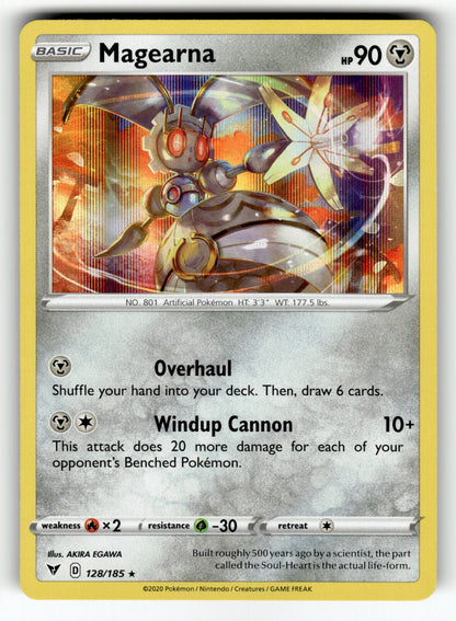 Magearna – 128/185 SWSH04: SWSH04: Vivid Voltage Holo Rare NM