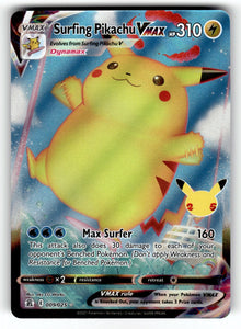 Surfing Pikachu VMAX – 009/025 CLB: Celebrations Ultra Rare Holo NM