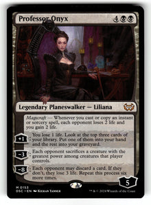 Professor Onyx – 153 DSC: Commander: Duskmourn: House of Horror M NM