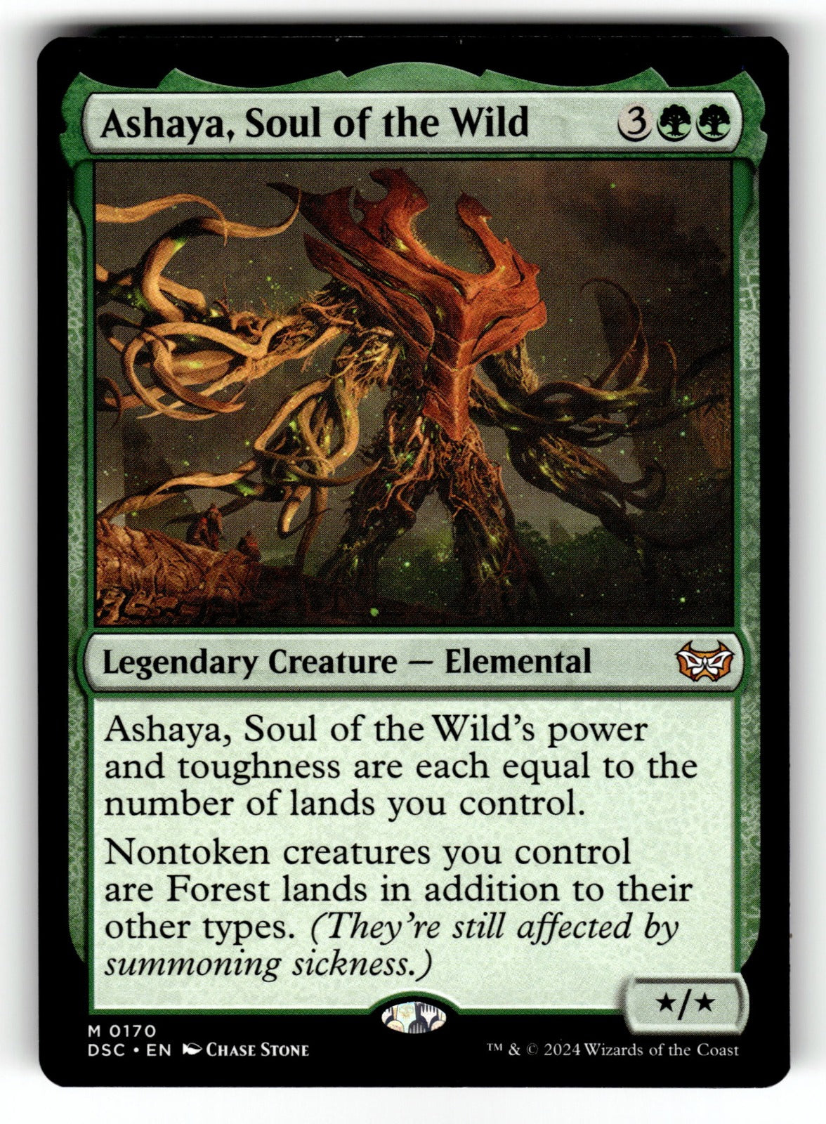 Ashaya, Soul of the Wild – 170 DSC: Commander: Duskmourn: House of Horror M NM