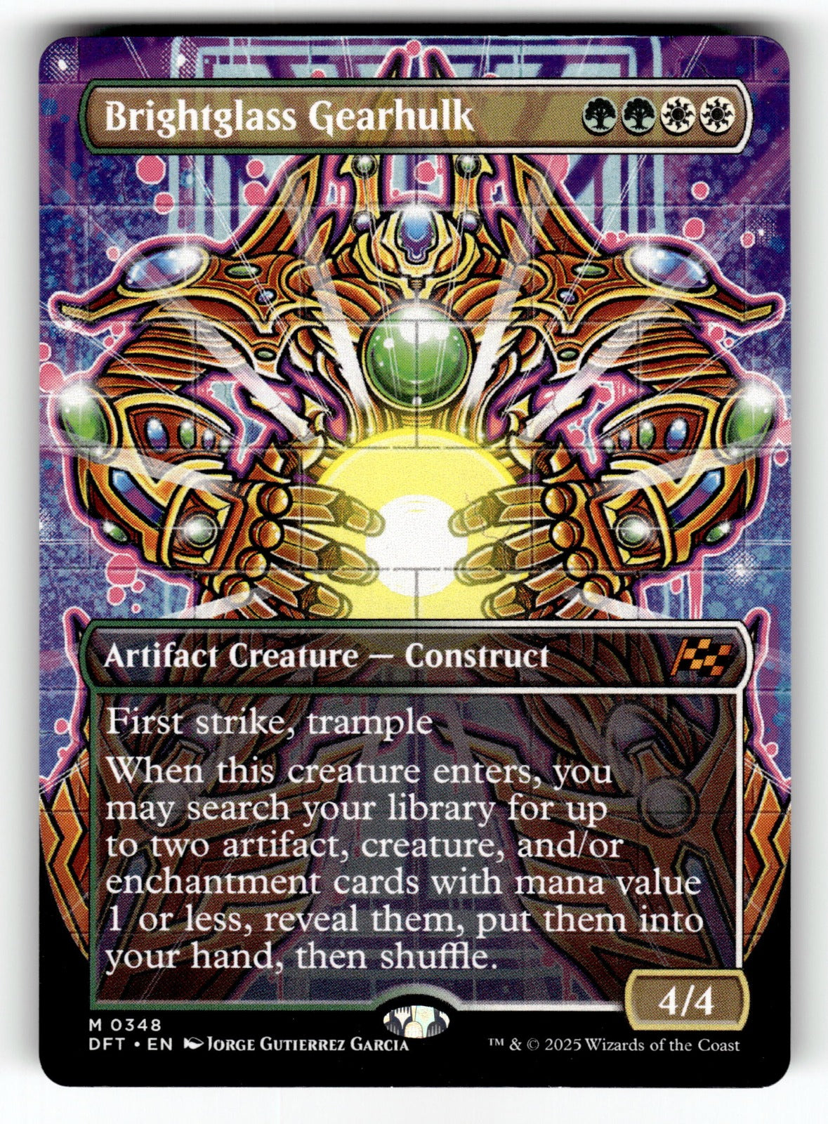 Brightglass Gearhulk (Borderless) – 348 DFT: Aetherdrift M NM