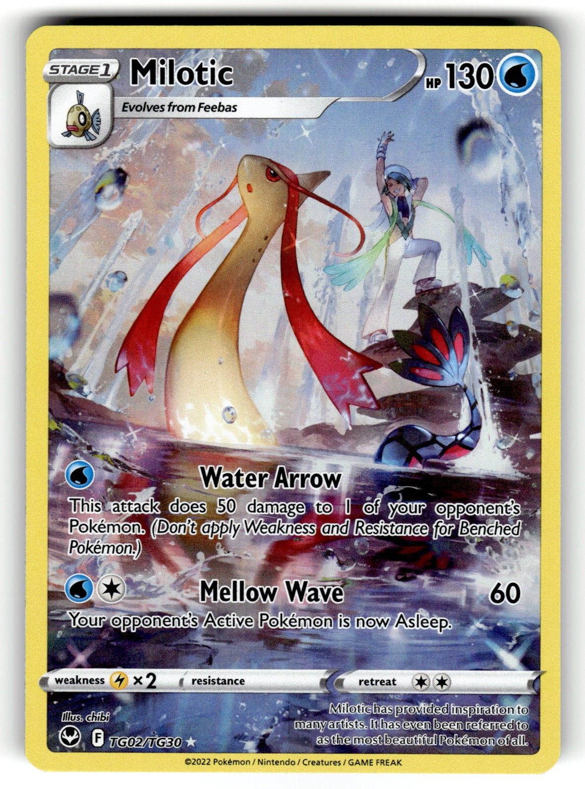 Milotic – TG02/TG30 SWSH12: TG: SWSH12: Silver Tempest Trainer Gallery Ultra Rare Holo NM
