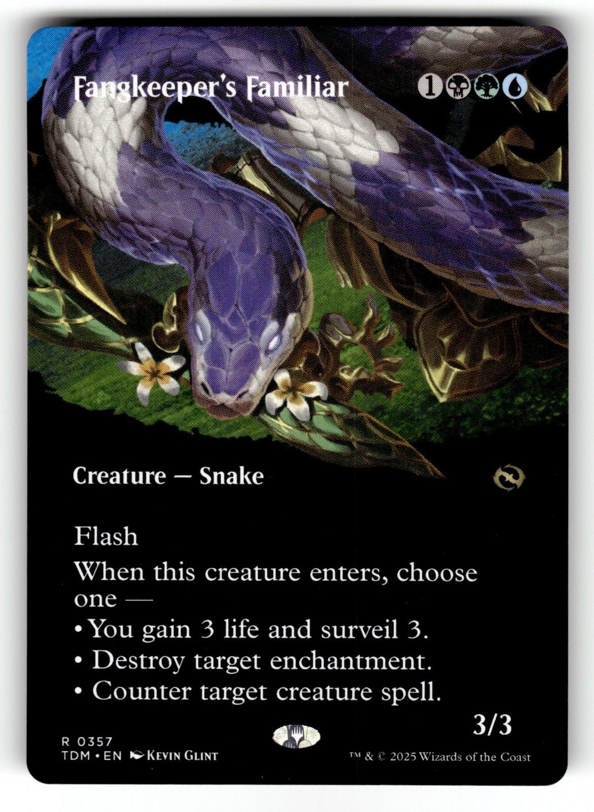 Fangkeeper's Familiar (Borderless) – 357 TDM: Tarkir: Dragonstorm R NM
